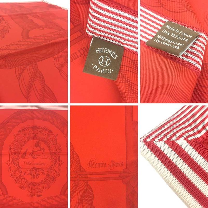 Hermes Scarf Carré 70 Della Cavalleria Della Cavalleria Silk New Used Rare