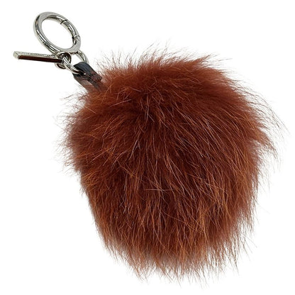Fendi Charm Women's Men's Brand Bag Bugs Monster Faux Fur Bag Charm Brown