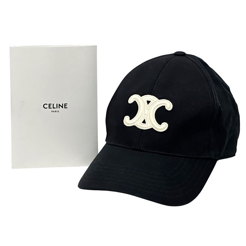 Celine Cap Women Men Brand Triomphe Canvas Black Simple Casual Unisex
