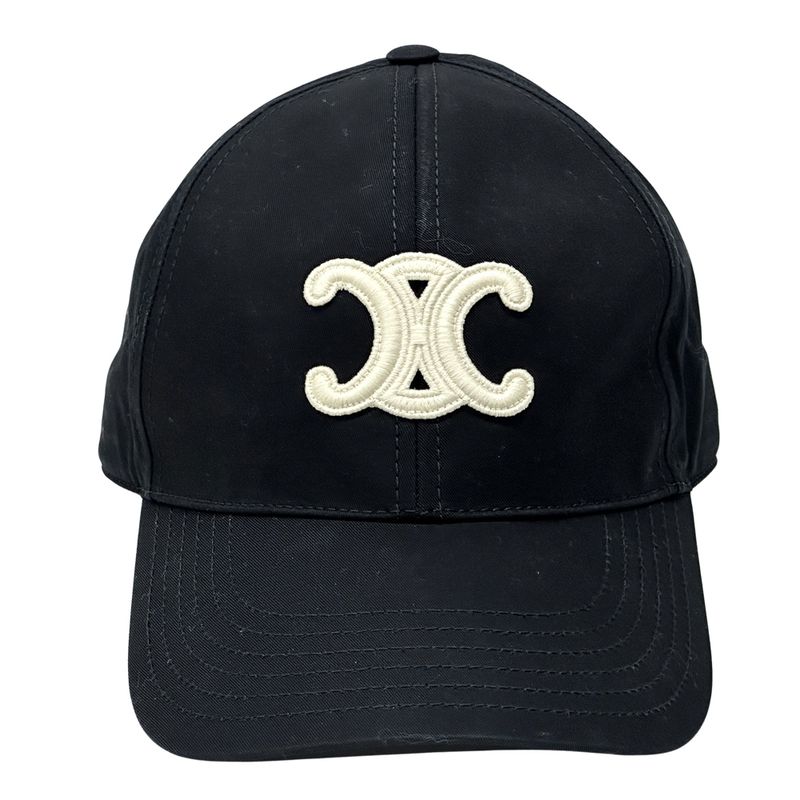 Celine Cap Women Men Brand Triomphe Canvas Black Simple Casual Unisex