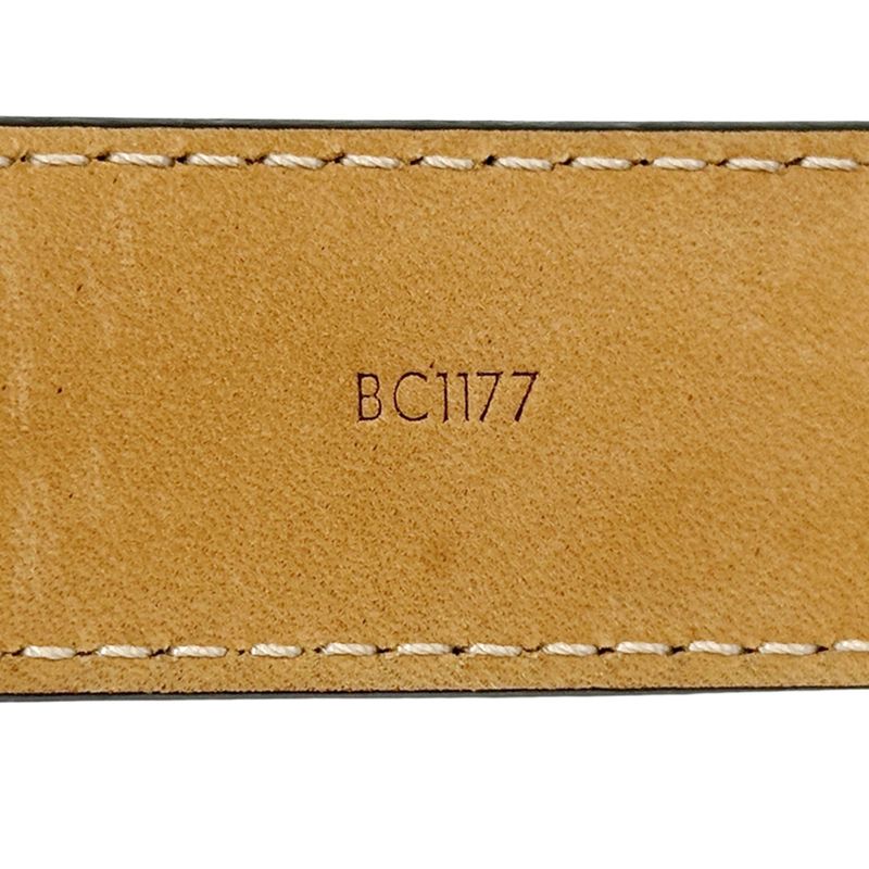 Louis Vuitton Belt Monogram Women's Brand Santure LV Initials Brown Gold M9781