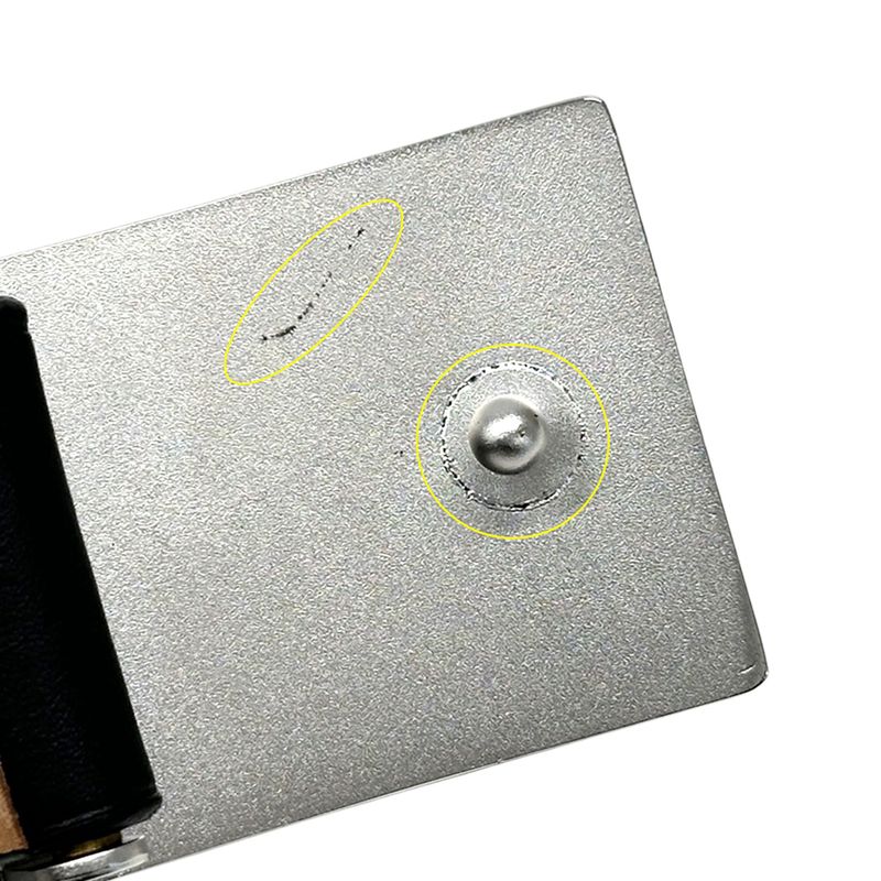 Louis Vuitton Belt Men's Brand Leather Santure Jeans Black Silver M6812u 90/36