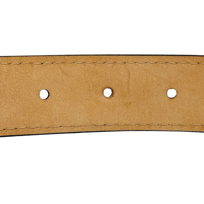 Louis Vuitton Belt Men's Brand Leather Santure Jeans Black Silver M6812u 90/36