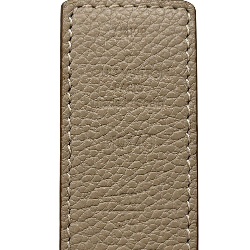 Louis Vuitton Belt Monogram Women's Brand Leather Santure LV Initials Brown