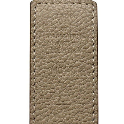 Louis Vuitton Belt Monogram Women's Brand Leather Santure LV Initials Brown