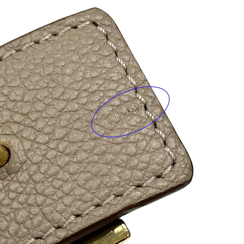 Louis Vuitton Belt Monogram Women's Brand Leather Santure LV Initials Brown