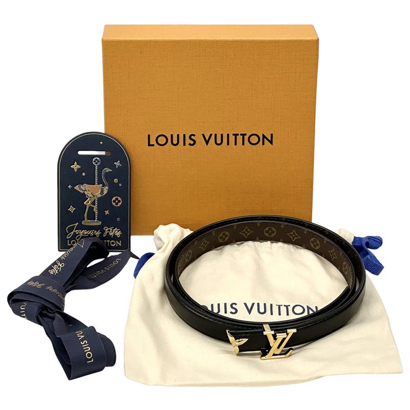 Louis Vuitton Belt Monogram Women's Brand Leather Belt Pretty LV 20mm (079in)