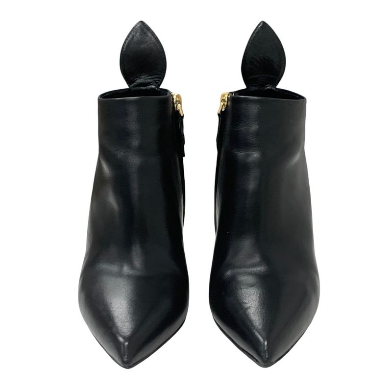 Louis Vuitton Rodeo Queen Line Monogram Boots Short Boots Shoes Leather Black