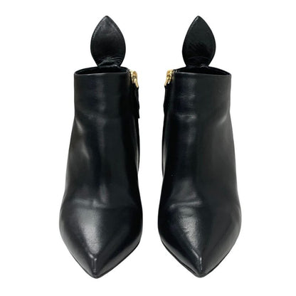 Louis Vuitton Rodeo Queen Line Monogram Boots Short Boots Shoes Leather Black