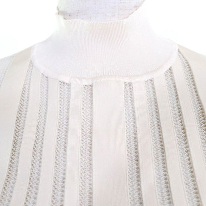 Hermes 2022 2h2652dm Cotton Polyamide Silk Blend High Neck Long Sleeves Knit