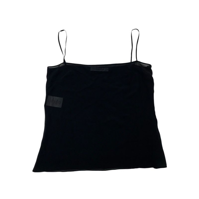 Christian Dior Top Lace Shirt Black Dot Pattern Short Sleeve