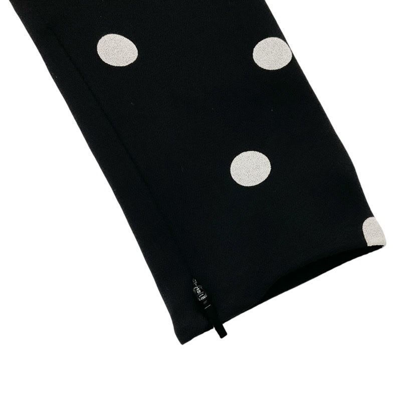 Saint Laurent Dress Rayon Black Mini Dots