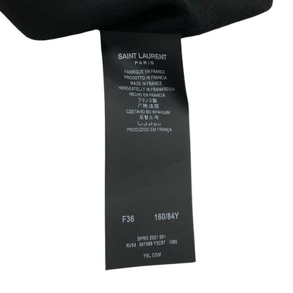 Saint Laurent Dress Rayon Black Mini Dots