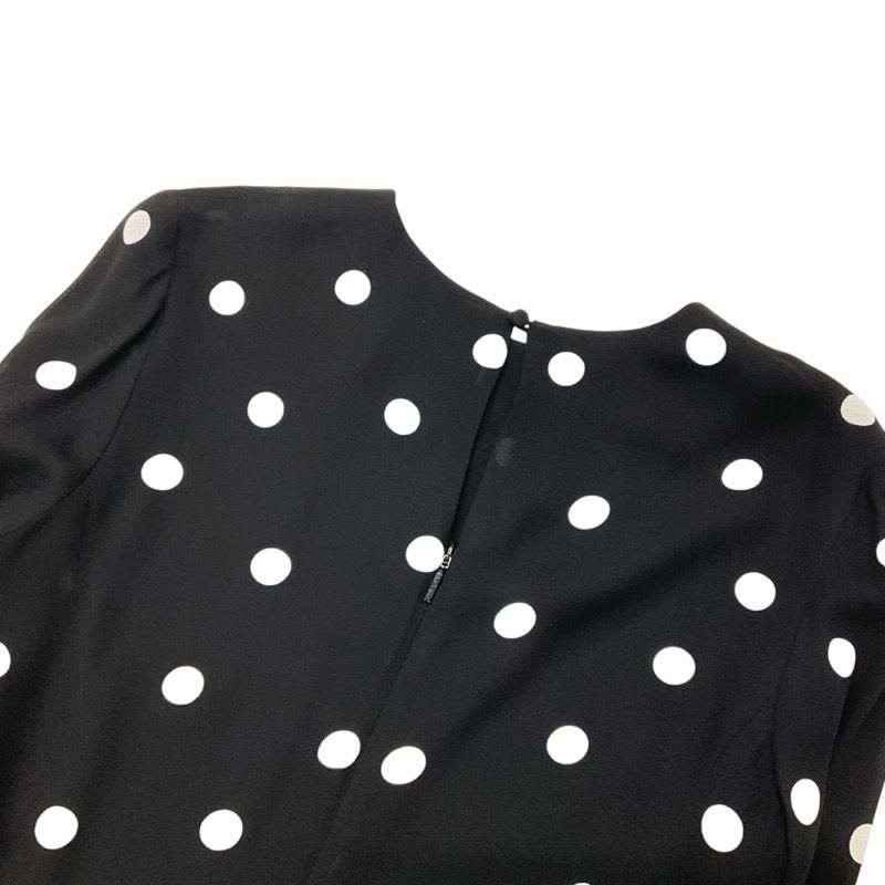 Saint Laurent Dress Rayon Black Mini Dots