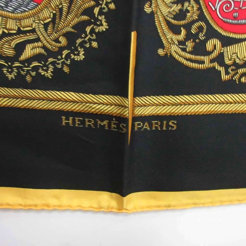 Hermes Polar Carré 90 Silk Scarf Paris Coat Of Arms LES Armes DE Paris Flvctvat