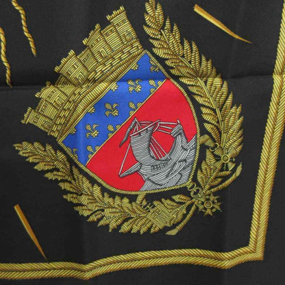 Hermes Polar Carré 90 Silk Scarf Paris Coat Of Arms LES Armes DE Paris Flvctvat