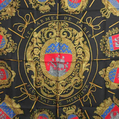 Hermes Polar Carré 90 Silk Scarf Paris Coat Of Arms LES Armes DE Paris Flvctvat