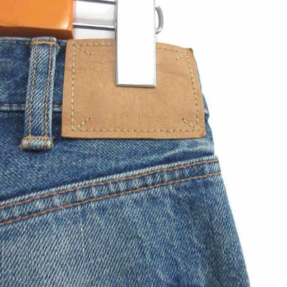 Celine Edith Liman Zip Fly Denim Pants Jeans N458 945F 07UW Selvidge Leather