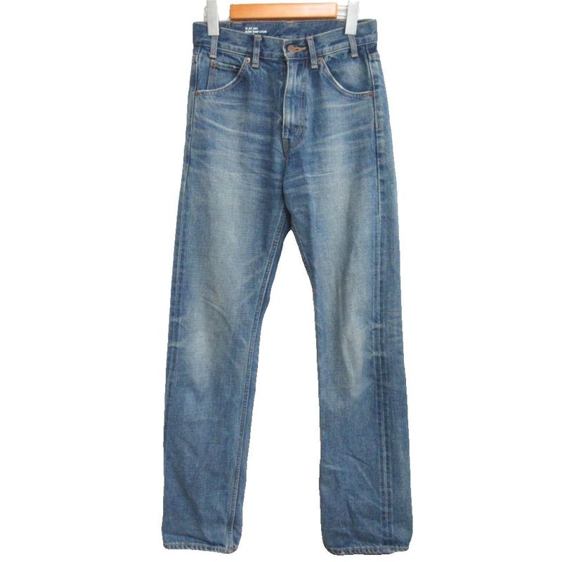 Celine Edith Liman Zip Fly Denim Pants Jeans N458 945F 07UW Selvidge Leather