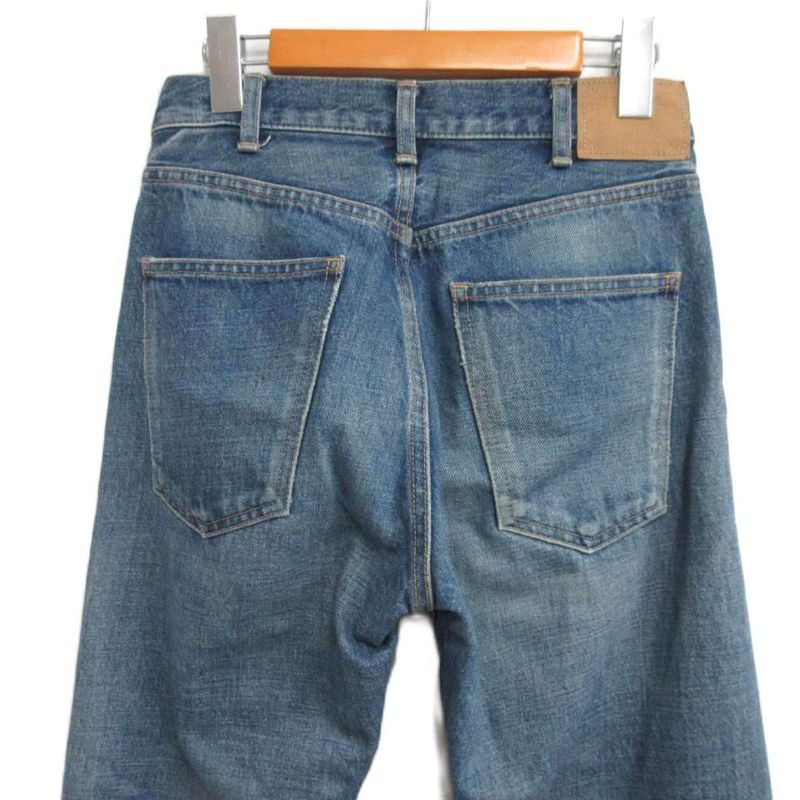 Celine Edith Liman Zip Fly Denim Pants Jeans N458 945F 07UW Selvidge Leather