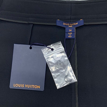 Louis Vuitton Bottoms Wool Black Gold Wrap Skirt Mini