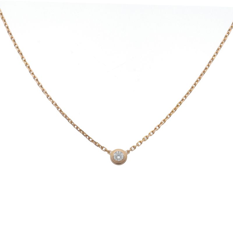 Cartier Diamants Les Deux Diamond Necklace XS B7224516 D:0.04ct 18k Pink Gold