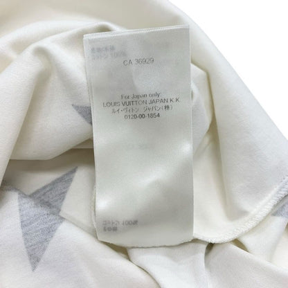 Louis Vuitton Dress Cotton White Black Gold Logo Star