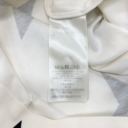 Louis Vuitton Dress Cotton White Black Gold Logo Star