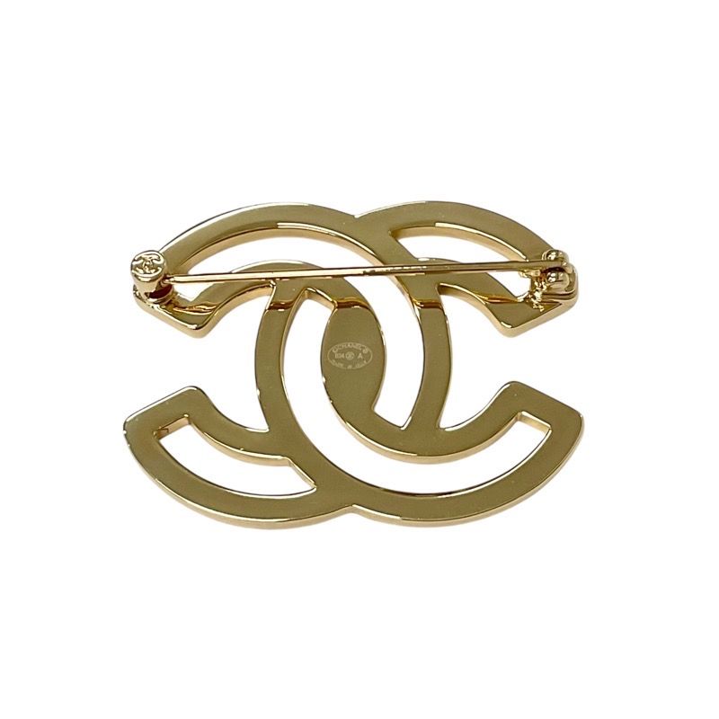Chanel Brooch Corsage White Gold Here Mark