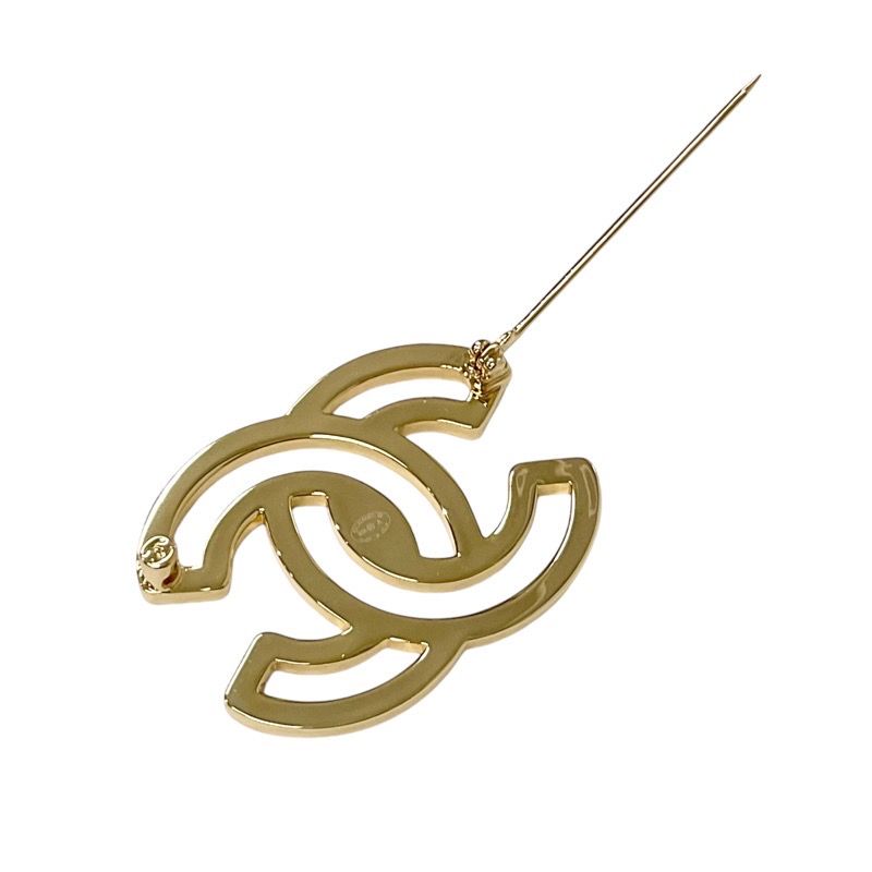 Chanel Brooch Corsage White Gold Here Mark