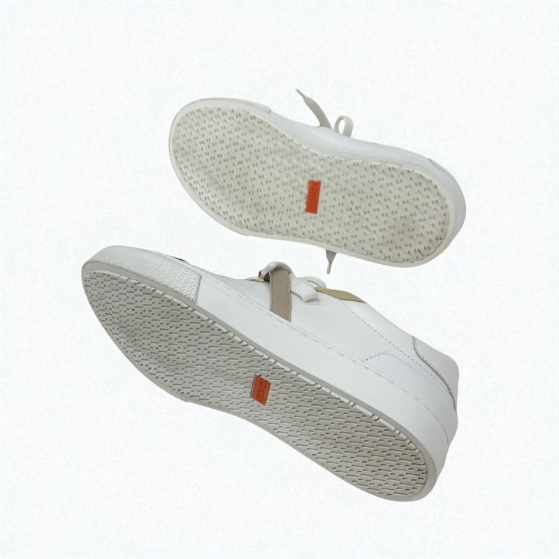 Hermes Day Sneakers Shoes Leather Beige White Pink Gold Kelly Hardware