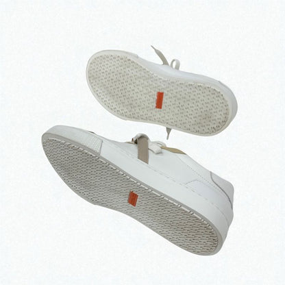 Hermes Day Sneakers Shoes Leather Beige White Pink Gold Kelly Hardware