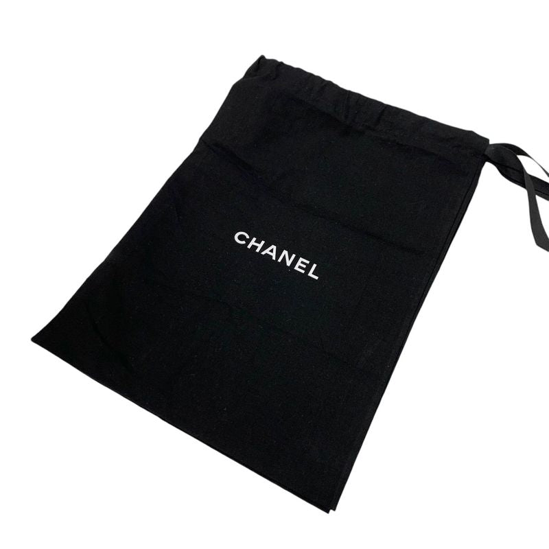 Chanel Sandals Shoes Leather Black Matelasse Coco Mark Strap