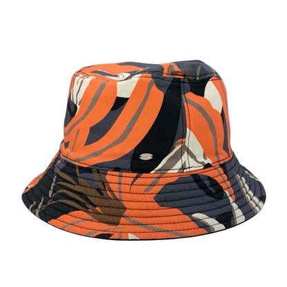 Chanel Hat Cotton Black Multicolor Coco Mark Bucket Reversible