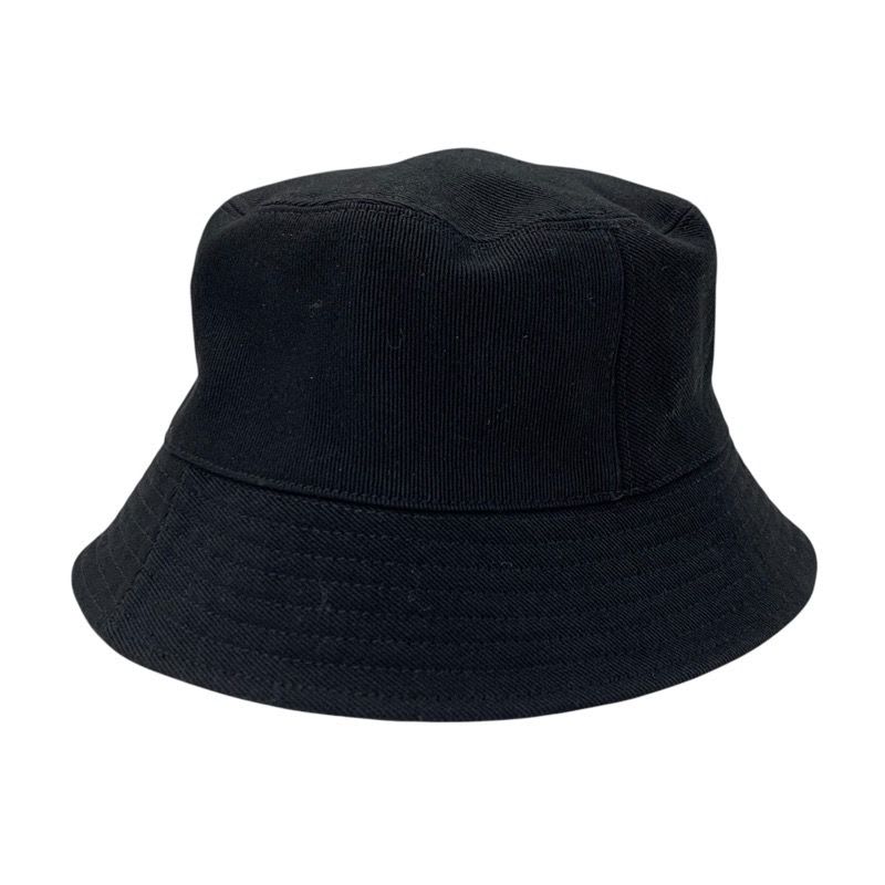 Chanel Hat Cotton Black Multicolor Coco Mark Bucket Reversible