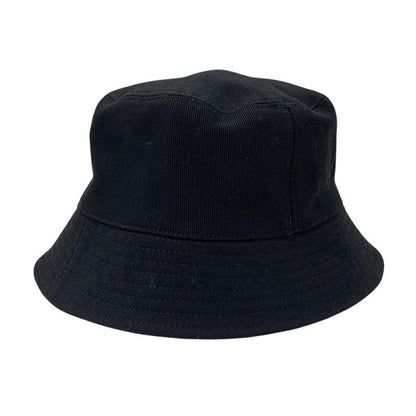 Chanel Hat Cotton Black Multicolor Coco Mark Bucket Reversible