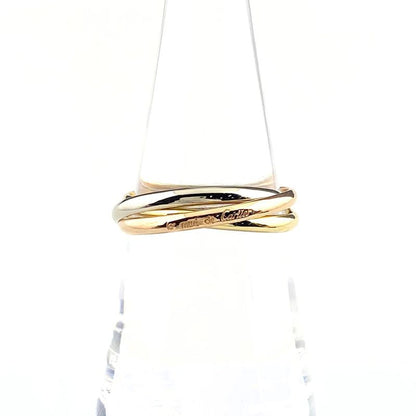Cartier Trinity Ring YG Yellow Gold Ring Size 155 750 Ladies