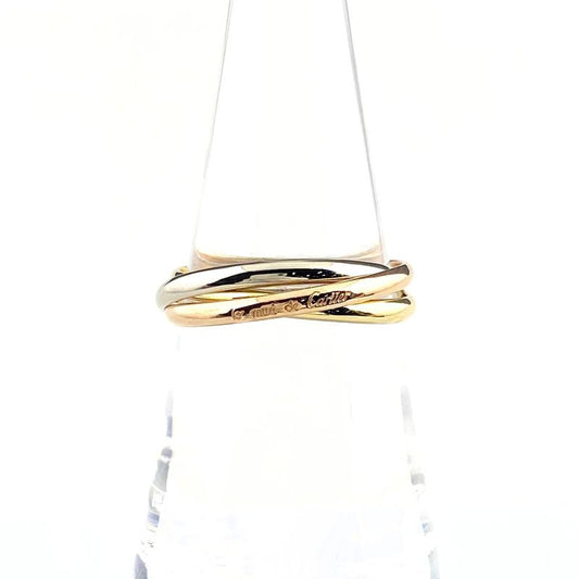 Cartier Trinity Ring YG Yellow Gold Ring Size 155 750 Ladies