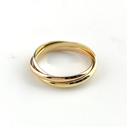 Cartier Trinity Ring YG Yellow Gold Ring Size 155 750 Ladies