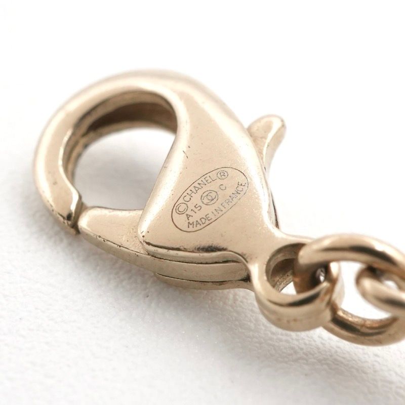 Chanel Necklace Pendant Choker Gold Coco Mark Long Necklace