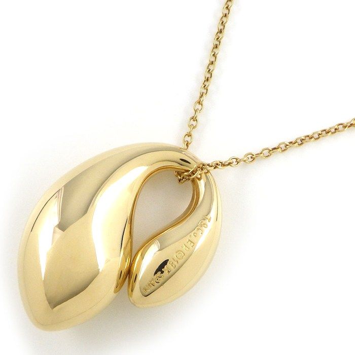 Tiffany & Co Tiffany & Co Necklace Double Teardrop 18K Yellow Gold