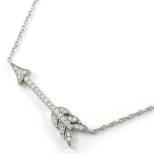 Tiffany & Co Tiffany & Co Necklace Arrow With Diamonds Pt950