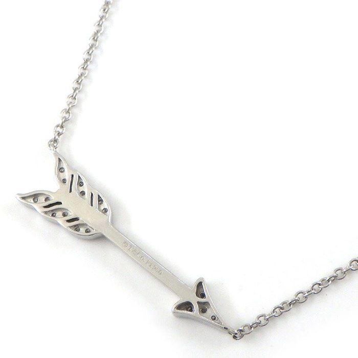 Tiffany & Co Tiffany & Co Necklace Arrow With Diamonds Pt950