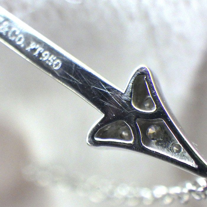 Tiffany & Co Tiffany & Co Necklace Arrow With Diamonds Pt950