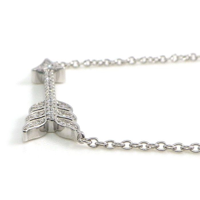 Tiffany & Co Tiffany & Co Necklace Arrow With Diamonds Pt950