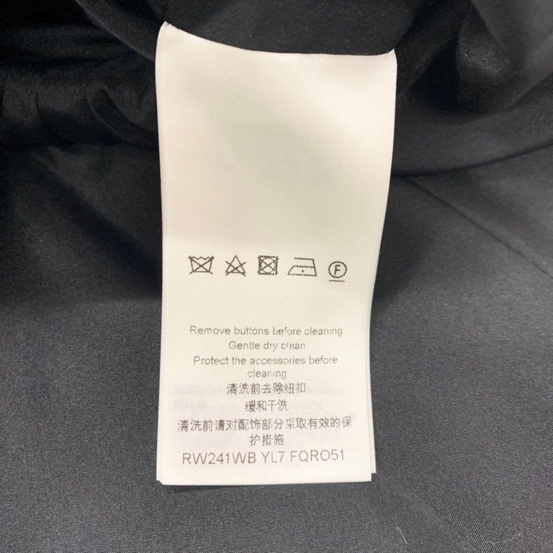 Louis Vuitton Dress Silk Black Boxy Button Front Jewel Sleeveless