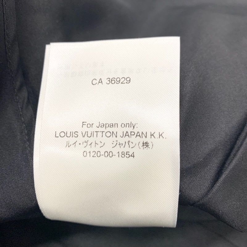 Louis Vuitton Dress Silk Black Boxy Button Front Jewel Sleeveless