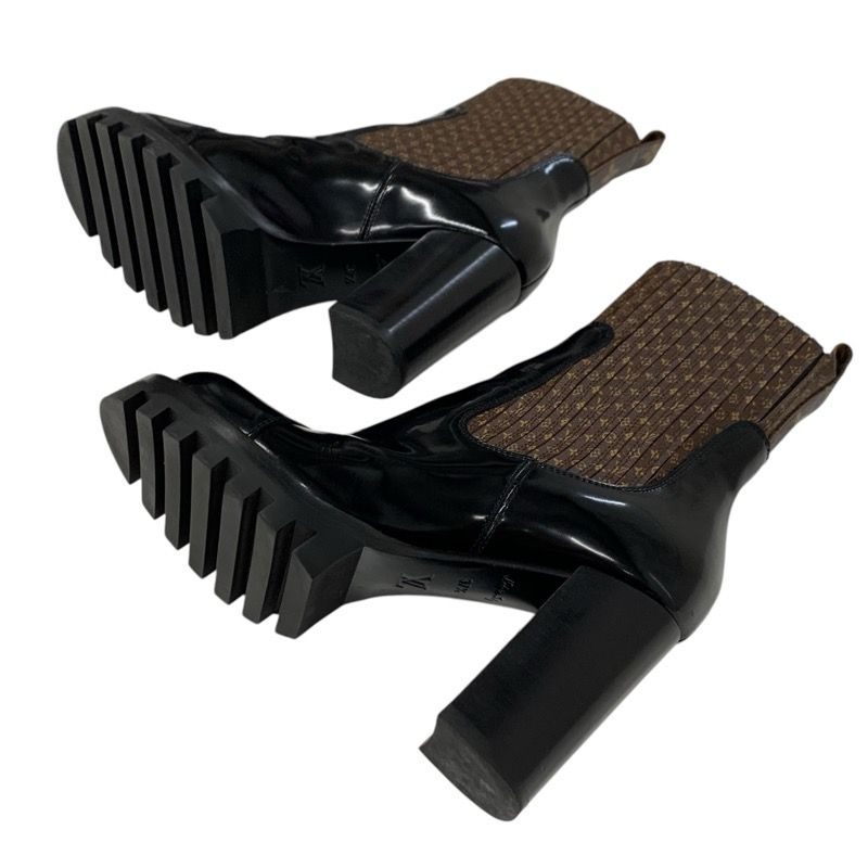 Louis Vuitton Star Trail Line Monogram Boots Short Boots Shoes Leather Patent