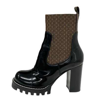 Louis Vuitton Star Trail Line Monogram Boots Short Boots Shoes Leather Patent