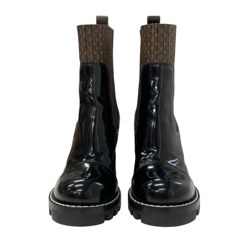 Louis Vuitton Star Trail Line Monogram Boots Short Boots Shoes Leather Patent